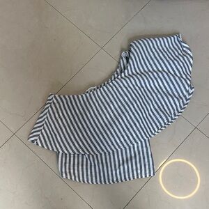 G by Giuliana Gray and White Striped Skirt